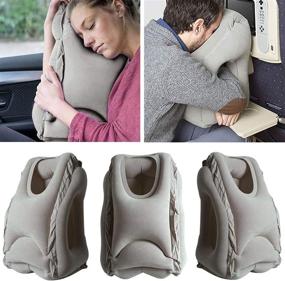 img 3 attached to 🌙 Надувная подушка для путешествий Betus Dreamer Comfort - идеальная поддержка для шеи для длительного сна в самолете, поезде или в офисе.