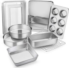 img 4 attached to Bakeware Far Stainless Non Toxic Dishwasher