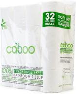 🌿 бумага для туалета caboo bamboo - набор 32 двойных рулонов, биоразлагаемая и безопасная для септика бумага с эко-мягкими листами из 2 пластов - альтернатива древесине логотип