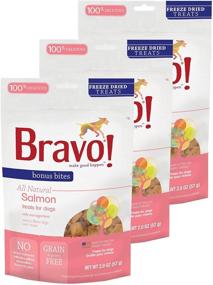 img 1 attached to 🐟 Bravo! Bonus Bites Grain & Gluten Free Freeze Dried Salmon Dog Treats - All Natural - 2 Ounce Bags