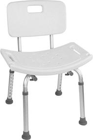 img 4 attached to 🛁 Experience Ultimate Comfort with Vaunn Medical Tool-Free Assembly Spa Bathtub Adjustable Shower Chair Seat Bench: Removable Back Included!