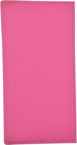 img 4 attached to 👜 Stylish Leather Checkbook Covers in Assorted Colors for Men's Accessories