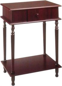 img 1 attached to 🍒 Cherry Rectangle Side Table by Frenchi Home Furnishing