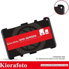 img 1 attached to 📷 Kiorafoto KHD-SDMSD6: Easy Carry Slim Credit Card Size SD Memory Card Case with 4+2 Slots