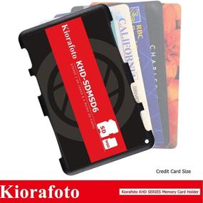 img 2 attached to 📷 Kiorafoto KHD-SDMSD6: Easy Carry Slim Credit Card Size SD Memory Card Case with 4+2 Slots
