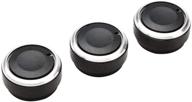 🔘 a/c air conditioning control switch knob button for tacoma vios(2002-2006), vela, vitz, yaris (pack of 3, black) by ecloud shop logo