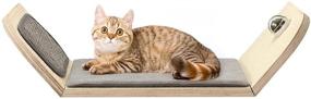 img 3 attached to 🐱 All for Paws Wall Mounted Cat Scratcher Lounge Bed: The Ultimate Climbing, Playing, and Sleeping Solution with Catnip Ball