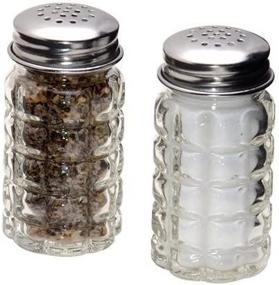 img 1 attached to 🧂 1st Choice Retro Style Salt and Pepper Shakers with Stainless Tops - Set of 2 for Classic Seasoning