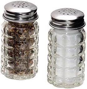 img 3 attached to 🧂 1st Choice Retro Style Salt and Pepper Shakers with Stainless Tops - Set of 2 for Classic Seasoning