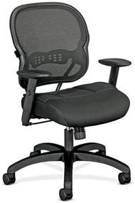 img 3 attached to 🪑 HON Wave Mid-Back Chair with Adjustable Height Arms in Black - Enhanced for SEO