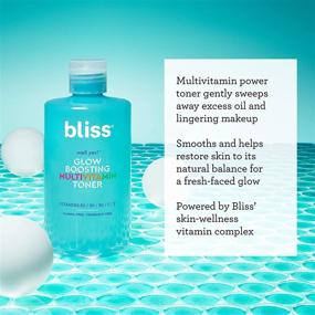 img 3 attached to Bliss Well Yes! Glow Boosting Multivitamin Toner - Restoring Skin's Natural Balance with Vitamin B3, B5, B6, C &amp; E - Clean, Paraben Free, Cruelty-Free, Vegan - 10 fl oz