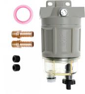 ifjf r12h (r12t upgrade) fuel water separator marine combo - premium replacement for s3240 120at npt zg1/4-19 filter with 2 fittings & plugs logo