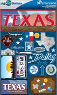 reminisce setters 3 dimensional sticker texas logo