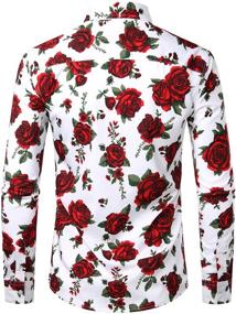 img 3 attached to ZEROYAA Fashion Polyester Printed ZLCL21 Black Men's Clothing and Shirts