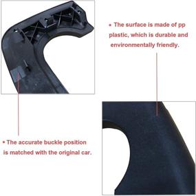 img 2 attached to 🔲 Autosmark Gray Cup Holder Replacement Pad for Ford F-150 1997-2003, Bench Seat Console - F150 Center Console Accessories (Black)