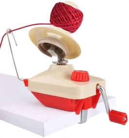 img 4 attached to 🧶 Yarn String Winder by FORTSPANG - Hand Operated Wool Holder for Swift Yarn Fiber String Ball