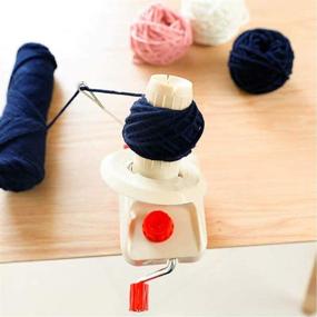 img 2 attached to 🧶 Yarn String Winder by FORTSPANG - Hand Operated Wool Holder for Swift Yarn Fiber String Ball