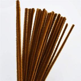 img 1 attached to 🧵 Leline's Pipe Cleaners, 50-Piece Chenille Stem Craft Set in Brown