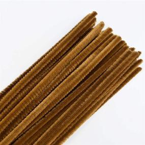 img 2 attached to 🧵 Leline's Pipe Cleaners, 50-Piece Chenille Stem Craft Set in Brown