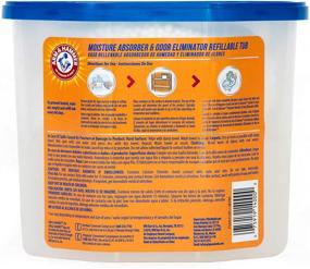 img 2 attached to 💨 Arm & Hammer Fragrance Free Refillable Moisture Absorber and Odor Eliminator: Powerful 14 oz. Tub