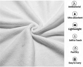 img 2 attached to 🛀 Highly Absorbent White Gold Marble Hand Towels – Soft Bathroom Towel for Guests, Face Towel for Multipurpose Use in Kitchen, Gym, Hotel, Sports, Yoga, and Home Decor – Thin and Luxurious – 16x30 Inch