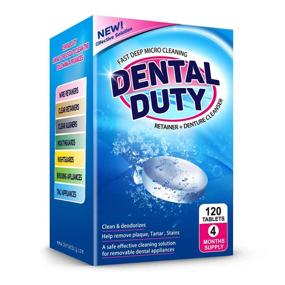 img 4 attached to 🦷 120 Retainer and Denture Cleaning Tablets: Removes Plaque, Odors, Stains for 4 Months