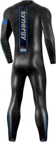 img 3 attached to 🏊 Men's Synergy Endorphin Full Sleeve Smoothskin Neoprene: The Perfect Triathlon Wetsuit for Open Water Swimming and Ironman Competitions