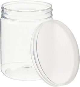 img 2 attached to Juvale 8 oz Plastic Canning Jars with Lids for Slime, Craft Storage, Beauty Products - Pack of 10