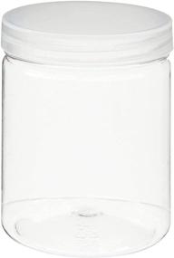 img 1 attached to Juvale 8 oz Plastic Canning Jars with Lids for Slime, Craft Storage, Beauty Products - Pack of 10