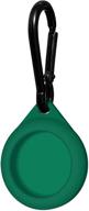 🔒 hoerrye airtag case 2021 – silicone cover for apple airtag with key chain, green – safety, anti-scratch, easy to carry & clean, durable logo