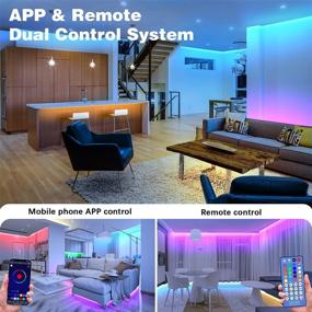 img 3 attached to Cozylady Smart Bluetooth LED Lights 65.6 FT: APP Controlled RGB Music Sync Color Changing String Lights for Bedroom Decor and Children's Room Decorations