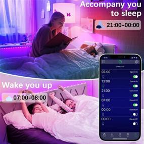 img 2 attached to Cozylady Smart Bluetooth LED Lights 65.6 FT: APP Controlled RGB Music Sync Color Changing String Lights for Bedroom Decor and Children's Room Decorations