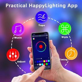 img 1 attached to Cozylady Smart Bluetooth LED Lights 65.6 FT: APP Controlled RGB Music Sync Color Changing String Lights for Bedroom Decor and Children's Room Decorations