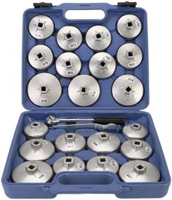 img 4 attached to 🔧 23PCS/Set DIFEN Universal Oil Filter Cap Wrench Cup Socket Tool Set for Easy Oil Change