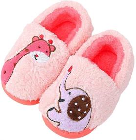 img 4 attached to 🐻 Warm and Adorable! Mikitutu Toddler Animal Slippers – Perfect Winter Shoes for Boys