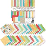 🌞 summer brights basics pattern paper pack for vacation - 17 double-sided 12"x12" collection with 34 patterns - ideal for scrapbooking, card making, and crafting - by miss kate cuttables logo