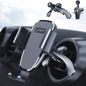 img 4 attached to 🚗 VIOY Car Vent Phone Mount with 2 Ultra Stable Clips - Hands-Free, Anti-Forward Falling Air Vent Phone Holder for iPhone 13 12 SE 11 Pro Max XS XR, Galaxy Note 20 S20 S10 & More