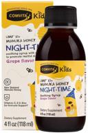 🍯 сироп comvita kids со успокаивающим медом манука на ночь, umf 10+, без гмо - 4 жид. унц. логотип