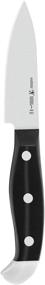 img 4 attached to HENCKELS Statement Paring Knife: Sleek 3-inch Black/Stainless Steel Blade for Precision Cutting