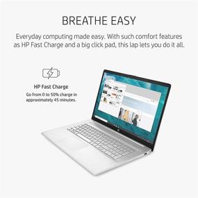 img 2 attached to 💻 2021 Latest Model HP Pavilion Laptop, 17.3" HD+ Narrow Bezel Touchscreen, AMD Ryzen 5 5500U Processor (Beats i7-1185G7), 32GB RAM, 1TB SSD, Long Battery Life, Windows 10