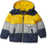 ixtreme boys colorblock puffer black jacket: stylish outerwear for boys logo