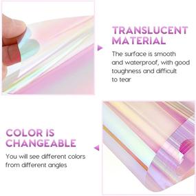 img 1 attached to Healifty 20pcs Iridescent Cellophane Wrap Film 🎁 for Wedding, Valentine, Birthday, Flower Bouquet and Gift Packaging