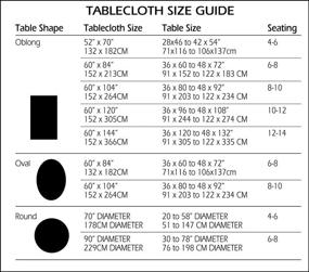 img 1 attached to Benson Mills Sheer Lightweight Tablecloth