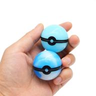 glowing pokeball wax oil silicone jar: the ultimate nonstick herb stash container for sticky concentrates, pills, and lip balm - efficient storage solution logo