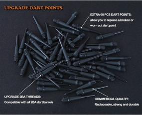 img 1 attached to 🎯 Wolftop Soft Tip Darts 17 Grams - Premium Plastic Tip Dart Set for Electronic Dart Board - Aluminum Shafts, Standard Flights and Extra Tips
