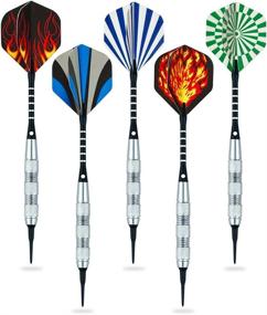 img 3 attached to 🎯 Wolftop Soft Tip Darts 17 Grams - Premium Plastic Tip Dart Set for Electronic Dart Board - Aluminum Shafts, Standard Flights and Extra Tips
