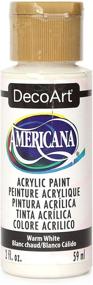 img 4 attached to 🎨 DecoArt Americana Warm White Acrylic Paint: 2-Ounce Bottle for Fine Craft and Art Projects