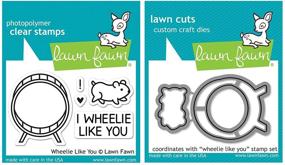 img 4 attached to 🌿 Lawn Fawn Wheelie Like You Stamp and Die Bundle - Twin Pack