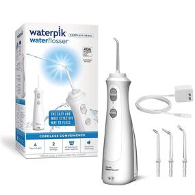 img 4 attached to 💦 Waterpik Cordless Pearl: Portable Water Flosser for Teeth, Gums, Braces Care and Travel – ADA Accepted, WF-13 White