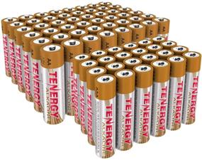 img 4 attached to 🔋 High Performance Tenergy 48-Pack AA and 24-Pack AAA Non-Rechargeable Alkaline Batteries for Clocks, Remotes, Toys, Electronic Devices, Household - Combo Set